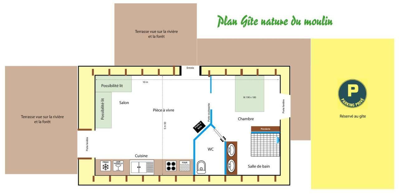 Gite Nature Le Moulin Vitrac-sur-Montane Exterior foto